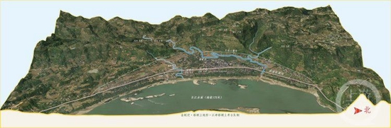 △梧桐土遗址周边地形的三维模型
