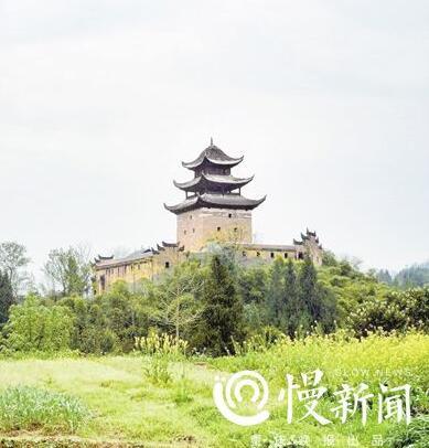▲彭氏宗祠的九层箭楼引人注目