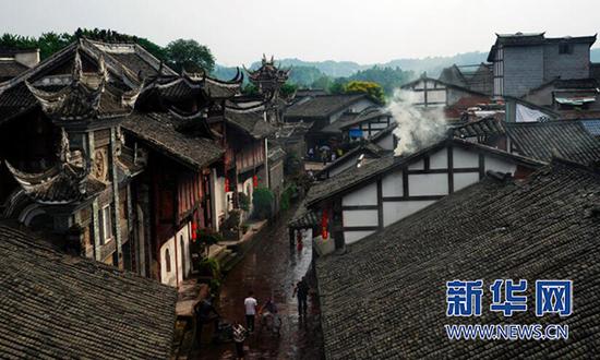 铜梁安居古城风光。新华网发(铜梁区委宣传部供图)