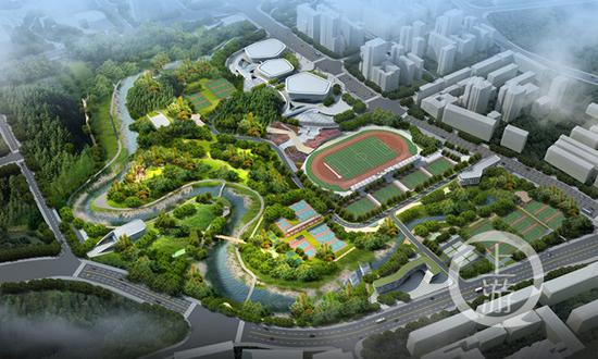 776e9d1819f68904695507a341c8a07a.jpg 渝北全民健身体育公园效果图