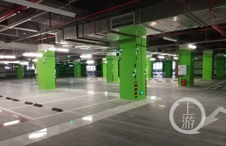 △渝海城改建停车库属于大型智能化停车库