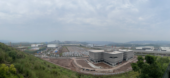 中新(重庆)多式联运示范基地。(彭丽桦/摄)