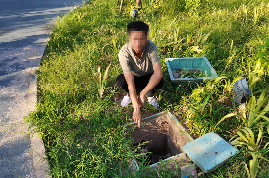 工地电缆线被盗。(两江公安供图)