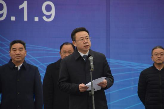 开工仪式上何友生区长致辞