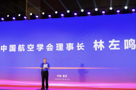 (图为:中国航空学会理事长林左鸣)