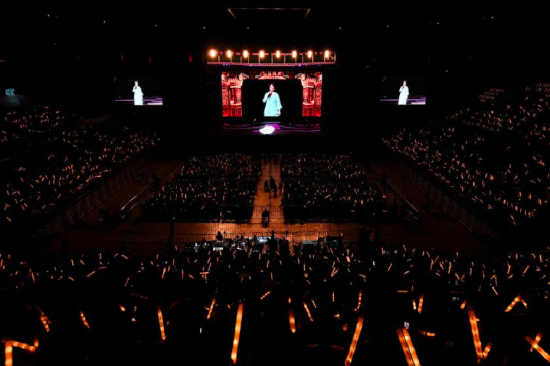 (蔡琴演唱会现场。重庆叁璞文化传媒有限公司供图 )