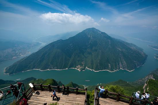 鳥瞰瞿塘峽 王傳貴攝