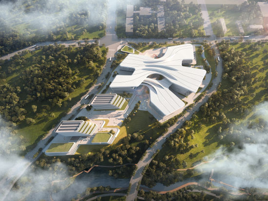 图为两江新区市民中心全景效果图。高科公司供图