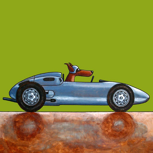 汪星人飙车小漫画 汪，上车带你兜风去！