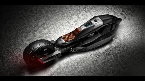 摩托车中的黑骑士 外形科幻犀利似鲨鱼_重庆汽