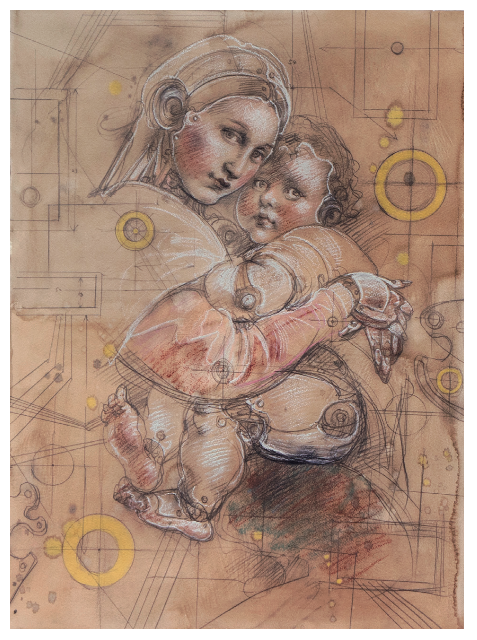 庞茂琨素描艺术作品