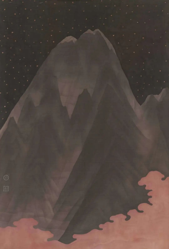 《逸山-NO.28》 左小康(四川美术学院) 绢本设色 85x60cm