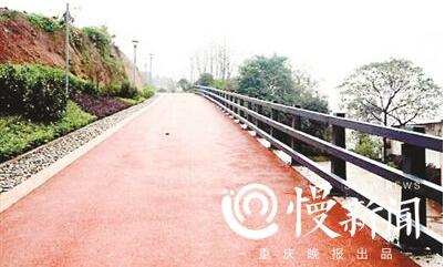 虎头岩公园已竣工投用的山脊观光道