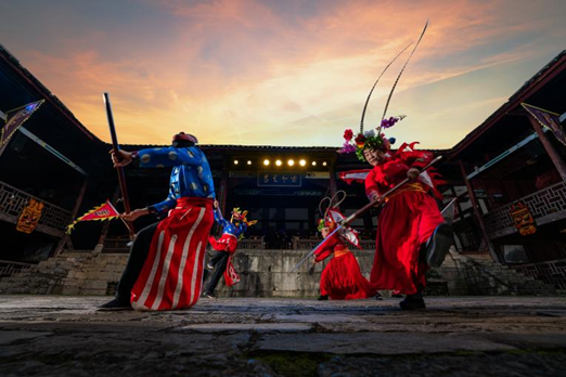 龚滩景区《梯玛古歌》(酉阳旅投供图)