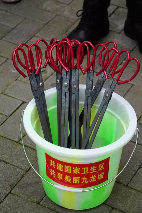 拾落叶、白色垃圾等专用钳子