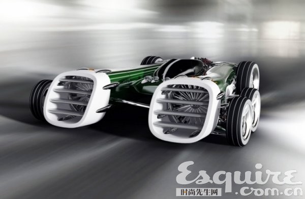 配有双喷气发动机的概念跑车