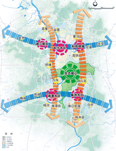 长株潭城市群区域规划调整 制图/王斌