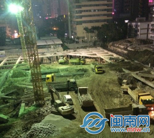 湖东社区配套工程夜间施工扰民 网友写失眠日