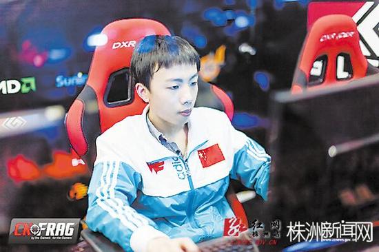 比赛中的韩金