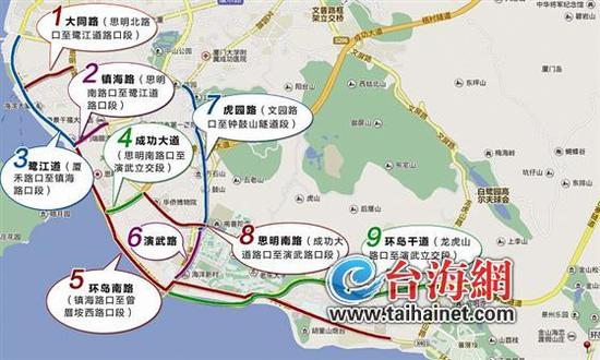 ◆这9个路段春节期间单双号限行