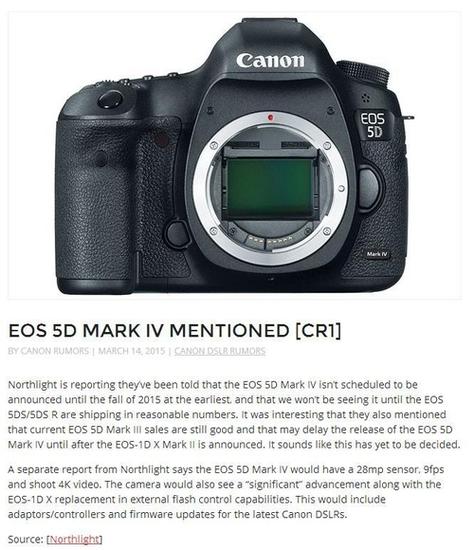 或升級至2800萬像素 佳能5D4諜報獲更新