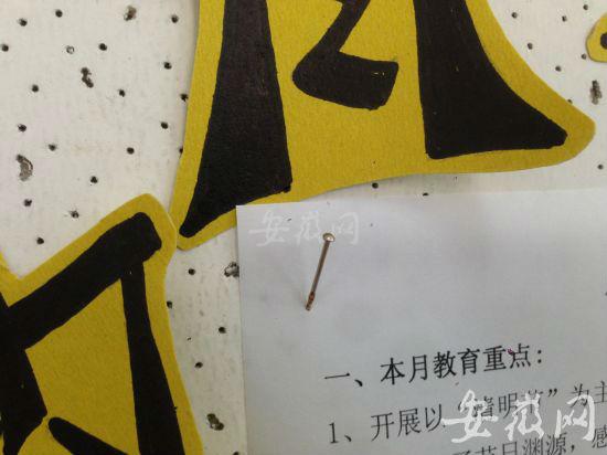 池州书香名邸幼儿园老师拿大头针扎孩子手被刑