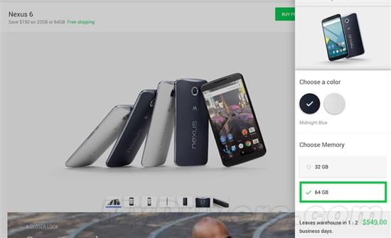 谷歌发狠！Nexus 6暴降千元