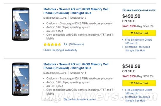 真要跑路！Nexus 6价格崩盘了