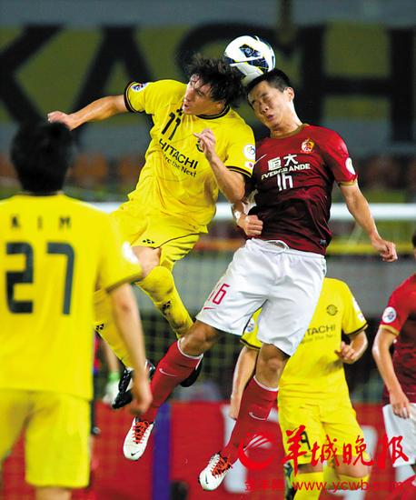 2013年亚冠半决赛次回合,广州恒大在主场4比0大胜柏太阳神