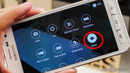 S6 Active水下拍摄模式(图片引自androidauthority)