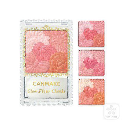 Canmake井田花瓣雕刻五色腮红