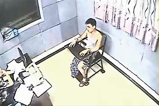 死者兒子、嫌疑人談兵（化名）