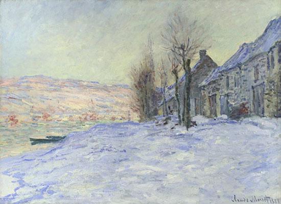 克劳德·莫奈《雪中的拉维格》(1878-1881)