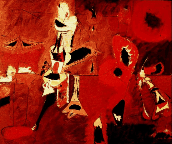 2。阿西尔·高尔基(Agony-Arshile Gorky):《痛苦》