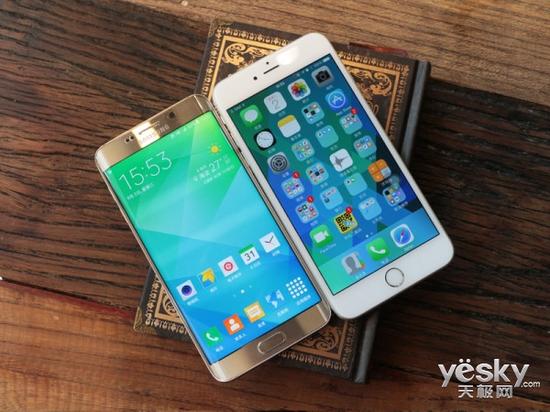 S6 Edge+对比iPhone 6 Plus