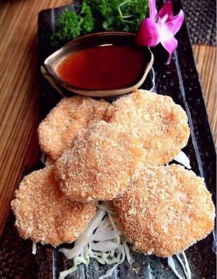 金钱虾饼