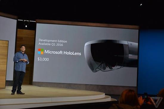 增强现实逼近客厅:微软HoloLens全息眼镜开发者版 定价3000美元 2016年初上市