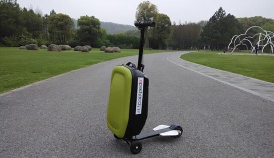 Coolpeds电动滑板行李箱:行李箱中的特斯拉|C