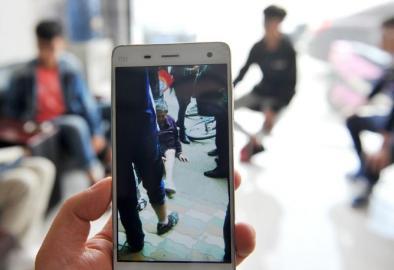 当事学生讲述事发经过。 当事学生讲述事发经过。