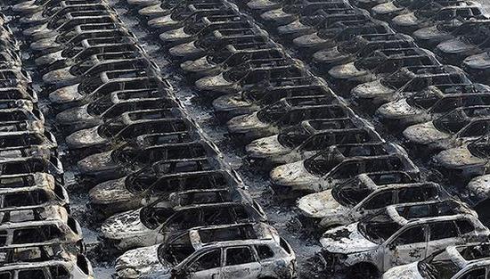 天津爆炸受损车2.2万辆