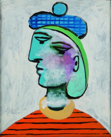 Pablo Picasso Marie-Thérèse au béret bleu (1937) Photo:© Succession Picasso 2015 / Photo Béatrice Hatala