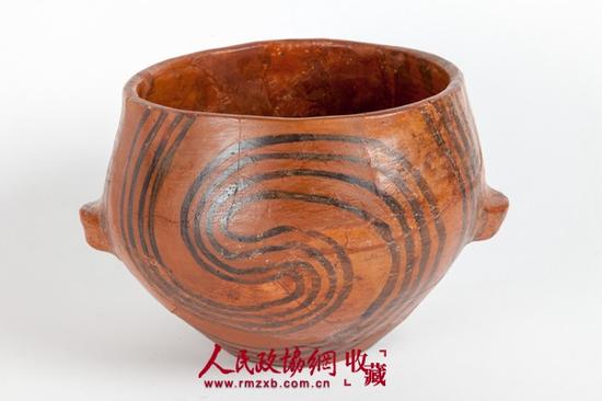 圆形陶罐 锡比乌——布鲁肯陶尔国家博物馆藏