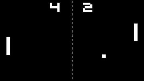 第一款登上家用游戏机的游戏《乒乓》(Pong)