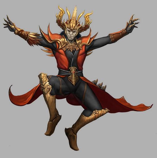 暗黑3玩家作品:身着不死鸟套装的法师-暗黑破坏神3专区-新浪游戏