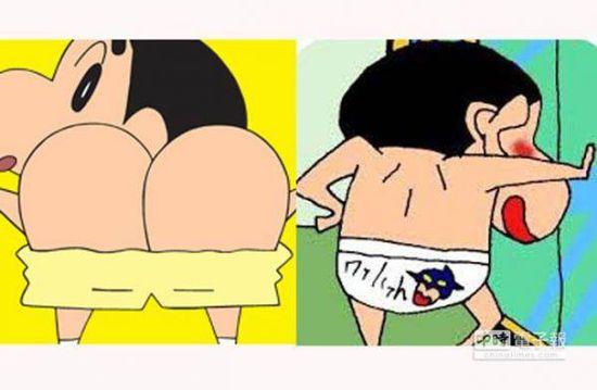 资料图:日本漫画《蜡笔小新》。(台湾中时电子报)