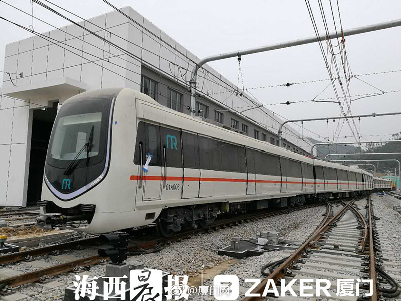 厦门地铁首批地铁列车完成试车线高速测试