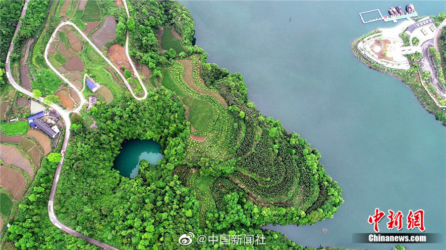 厨房脱岳裙子在后面扭