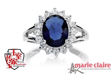 蓝宝石戒指 英国皇室两代王妃的传家之宝 |蓝宝