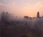 三峽兩壩云霧景觀如仙境