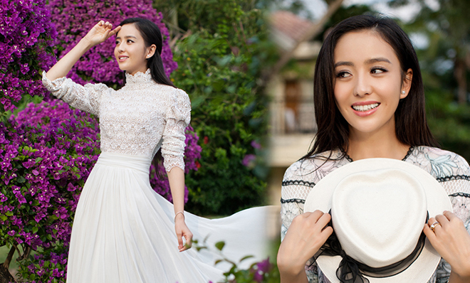 佟丽娅旅行写真展夏季轻熟女迷人风情